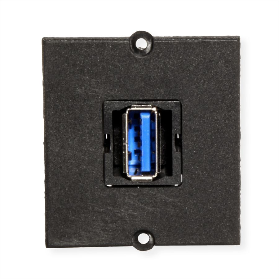 BACHMANN Frame 1xUSB 3.0, 90° uitgang zijkant