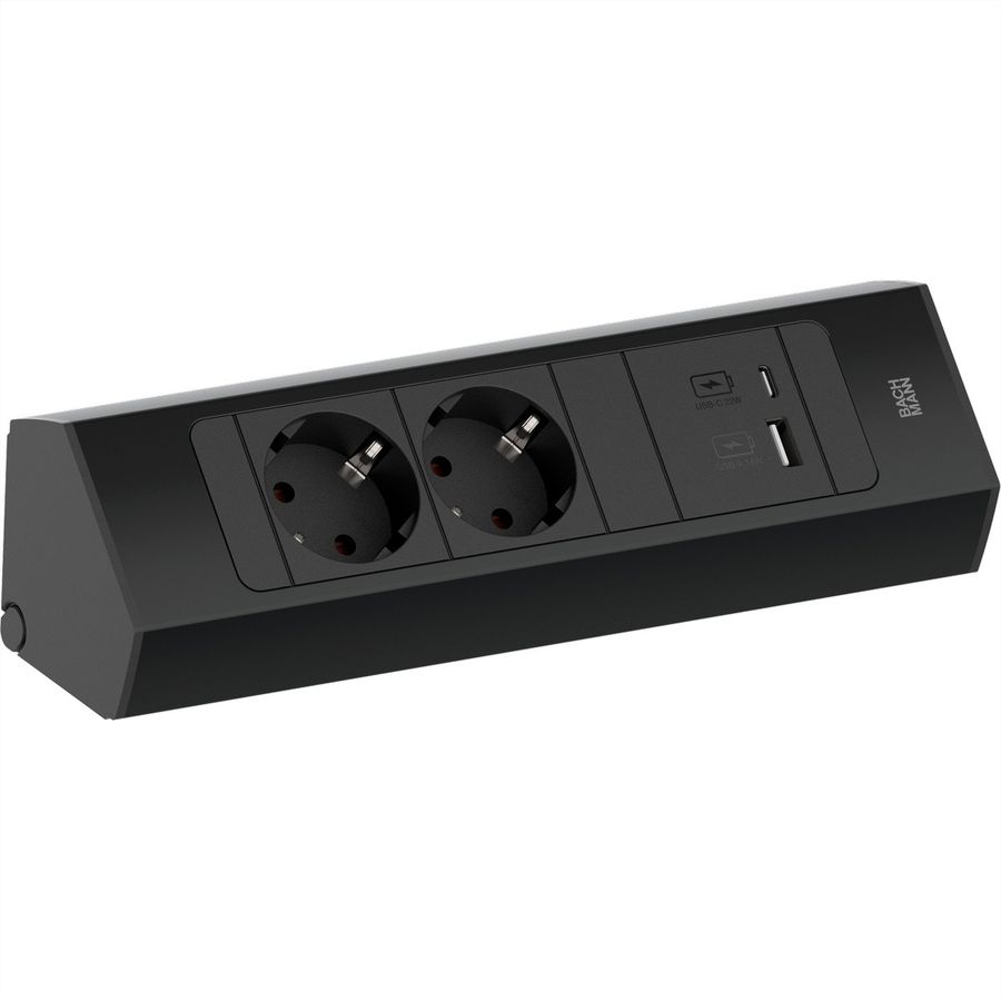 BACHMANN CASIA 2 2xCEE7/3 1xUSB A/C 22W 2,0m AEH SW
