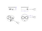 BACHMANN TWIST 2 1xCEE7/3 1xUSB A/C 22W 2.0m AEH RAL9005 30GE round