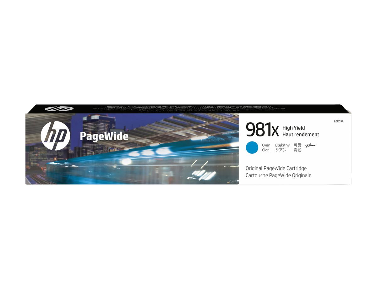 HP 981X High Yield Cyan Original PageWide Cartridge