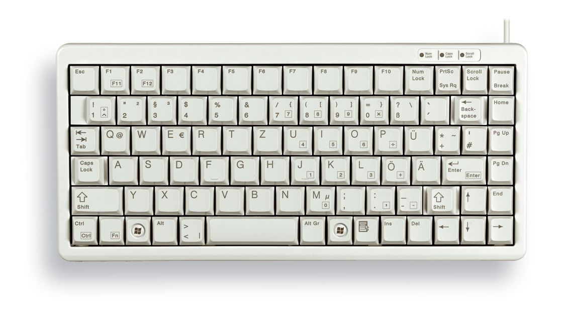 CHERRY G84-4100 toetsenbord USB + PS/2 QWERTY Brits Engels Grijs