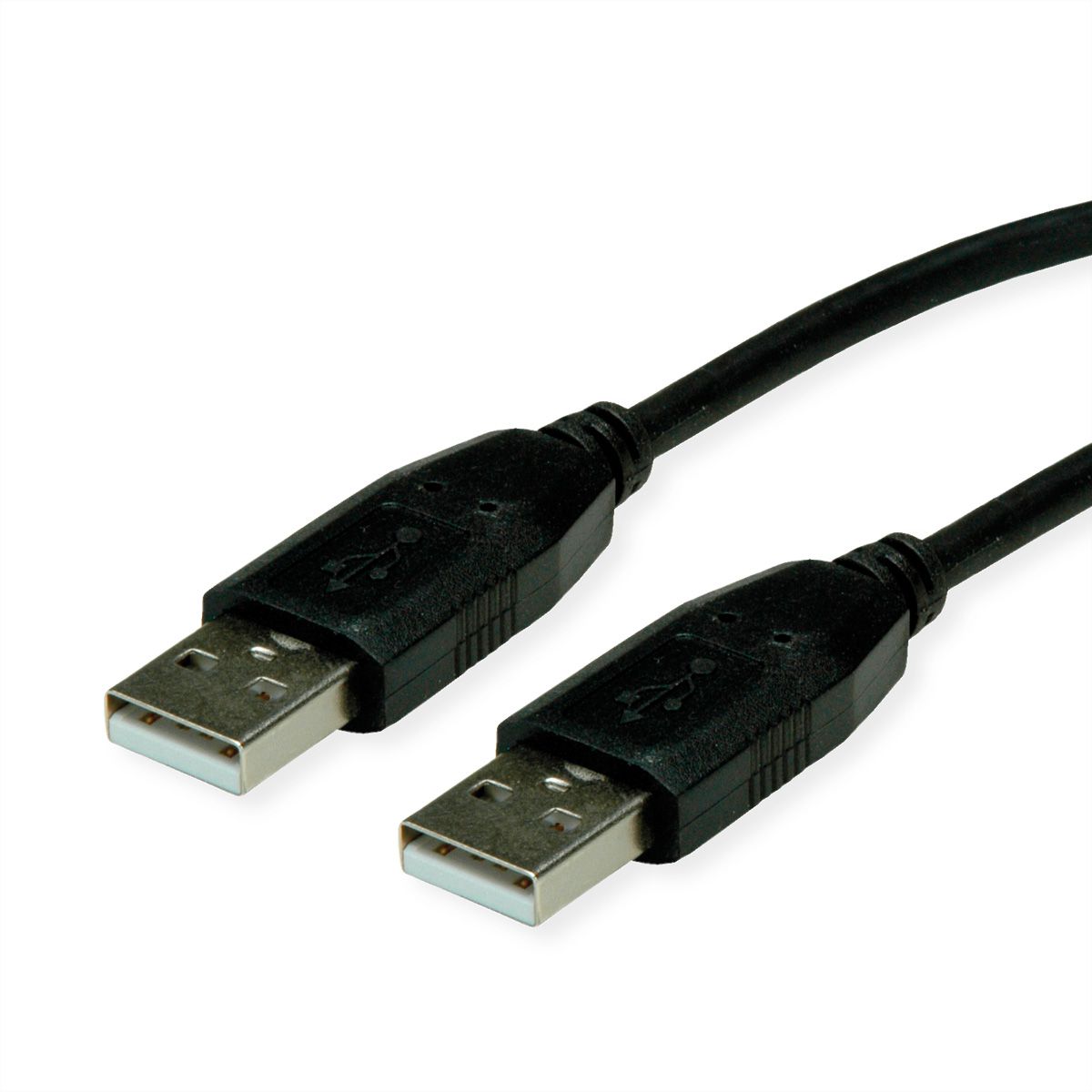 BACHMANN USB 2.0 Kabel, type A-A, zwart, 1 m
