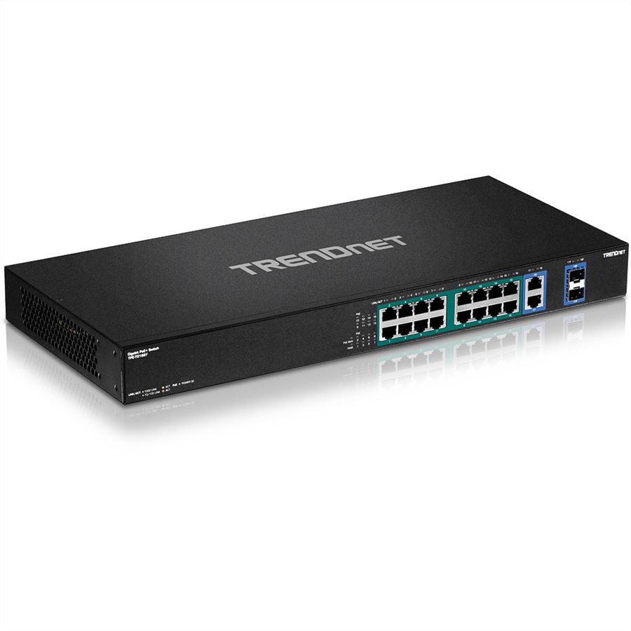 TRENDnet TPE-TG182F 18-poorts switch Gigabit High Power PoE+ 440W