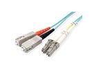 Quality LWL-Kabel duplex 50/125µm OM3, SC/LC, 1m