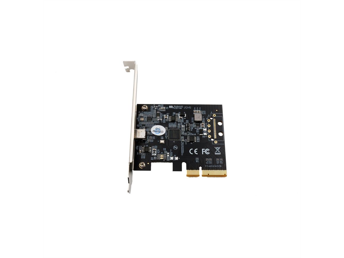 EXSYS EX-12011 1 poort USB 3.2 Gen2x2 PCIe kaart 1x USB-C 20Gbps dataoverdracht
