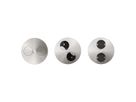 BACHMANN TWIST 2S 2x geaard stopcontact, geaarde stekker, Roestvrij staal, 2 m