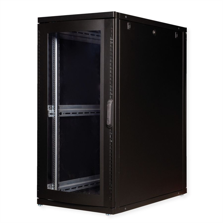 ROLINE 19-inch server rack Pro 26 U, 600x1000 WxD black Perspex