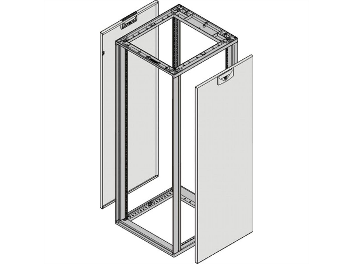 SCHROFF Novastar zijwand voor zwaar gebruik, RAL 7035, 16 U 800D