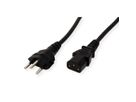 VALUE Power Cable, Straight IEC, CH, black, 1.8 m