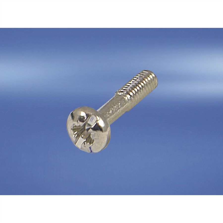 SCHROFF Kraagschroef, kruisgleuf/gleuf, M2,5 x 12,3 mm, staal, vernikkeld, 100 stuks