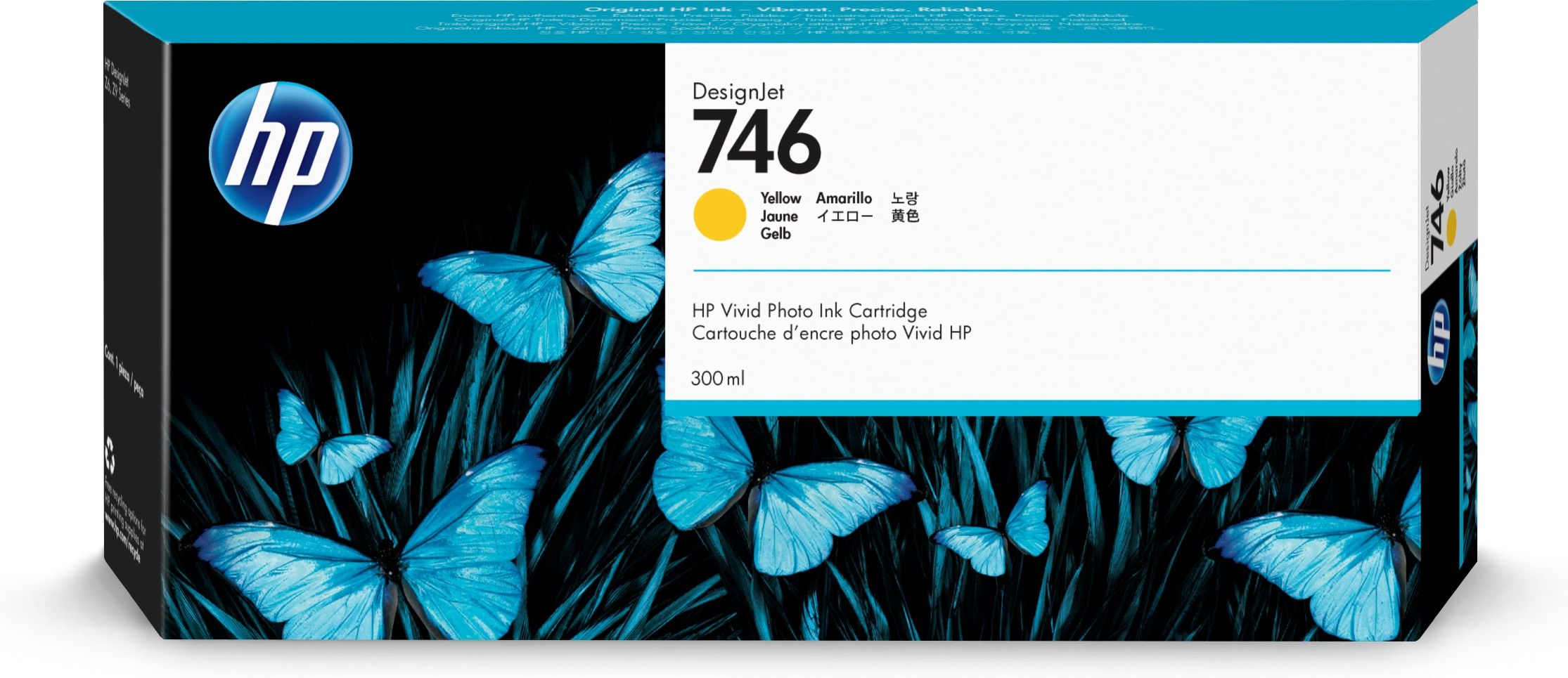 HP 746 gele DesignJet inktcartridge, 300 ml
