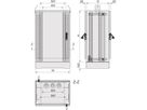 SCHROFF Outdoor Comline FTTX kast met dubbele toegang, 600H 800W 600D