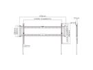 VALUE TV muurbeugel, 27 mm afstand tot de muur , vast, <228,6cm/90", <75kg