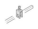 SCHROFF Connection Clamp for GND/Earthing Rail, 35 mm²