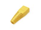 ROLINE Kink Protection Hood for RJ45, cuttable, 10 pcs., yellow