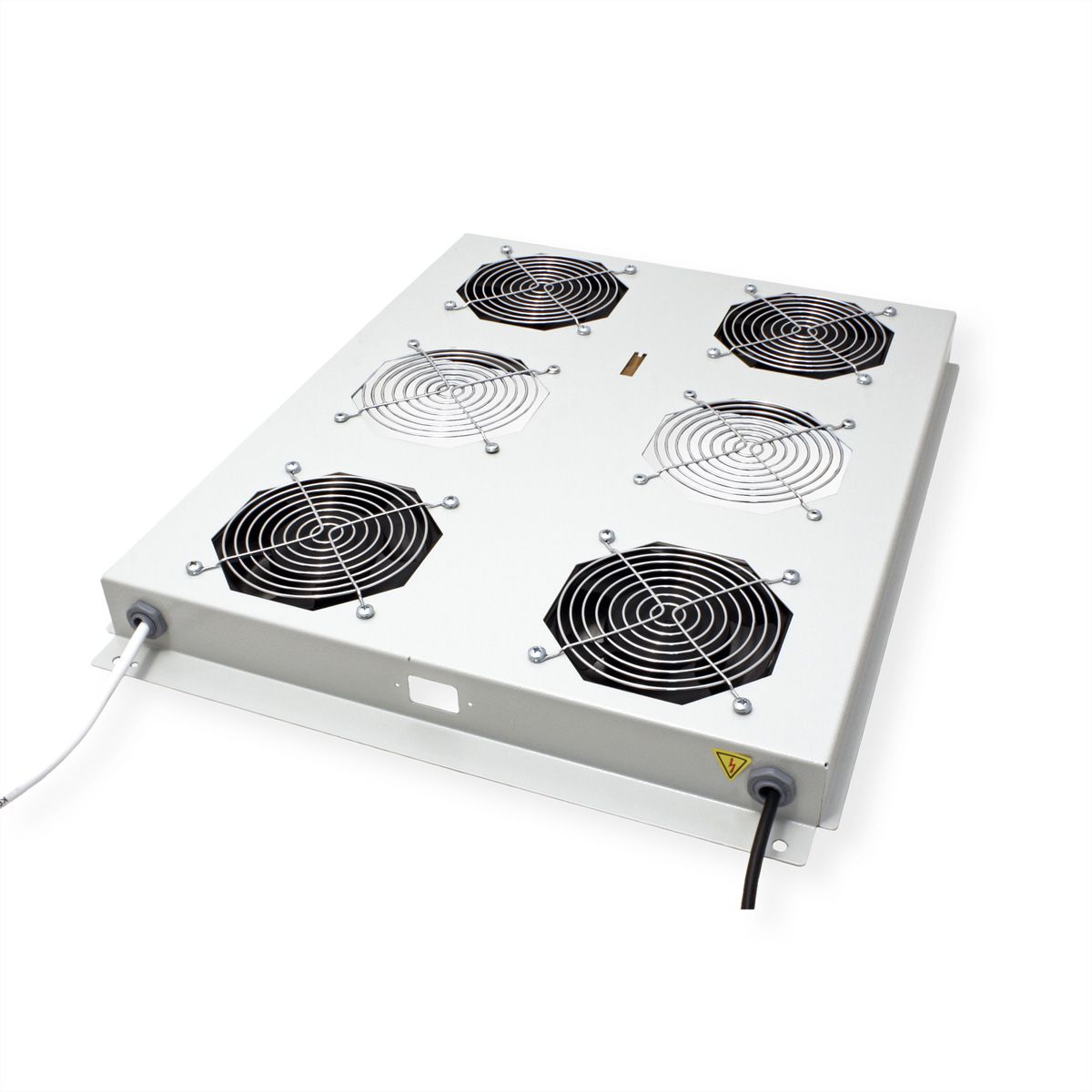 ROLINE 19-inch dakventilatorunit 4 ventilatoren , Thermostaat grijs