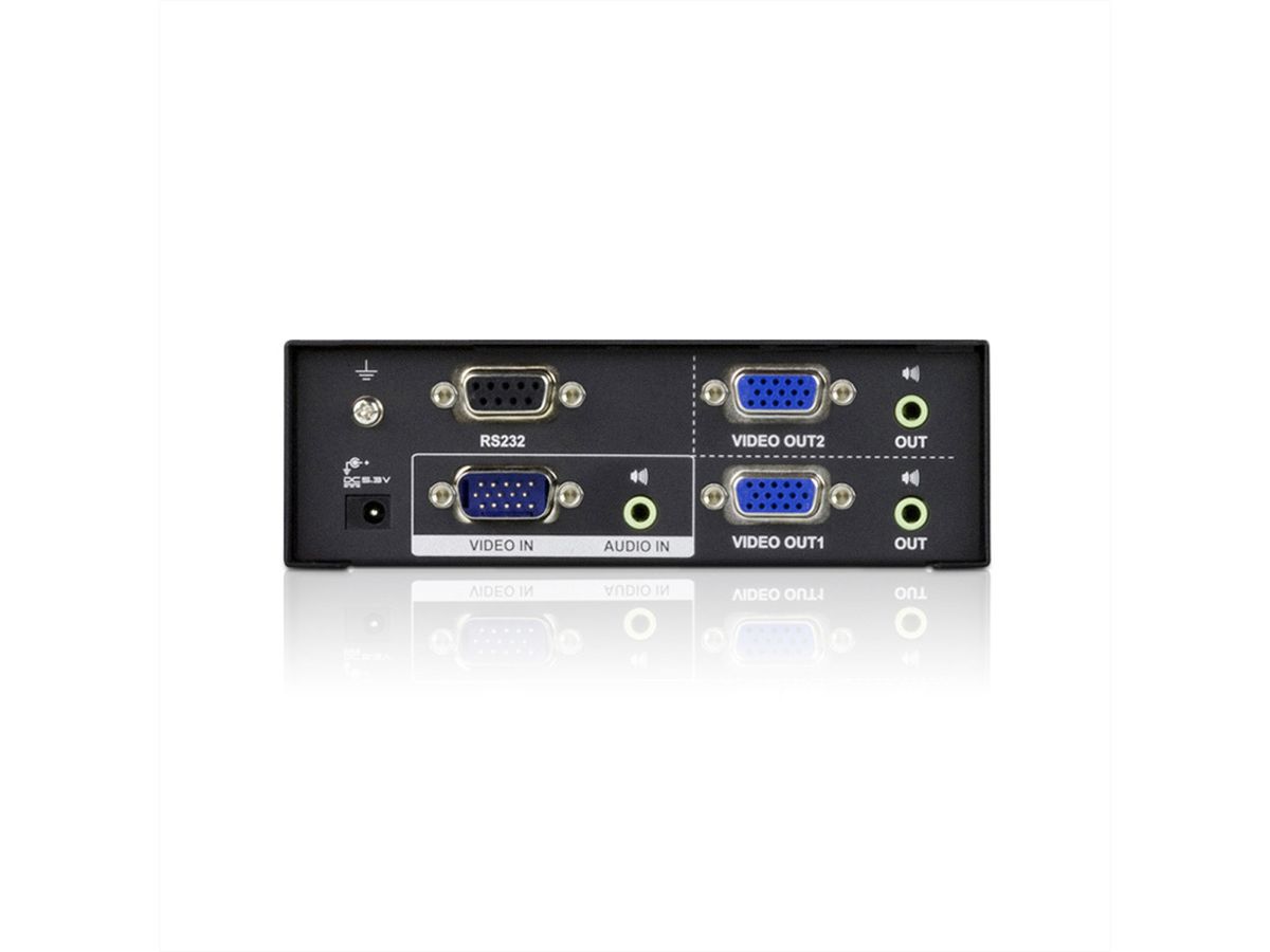 ATEN VS0102 VGA Video Splitter, 450MHz, Audio, RS232, 2-voudig