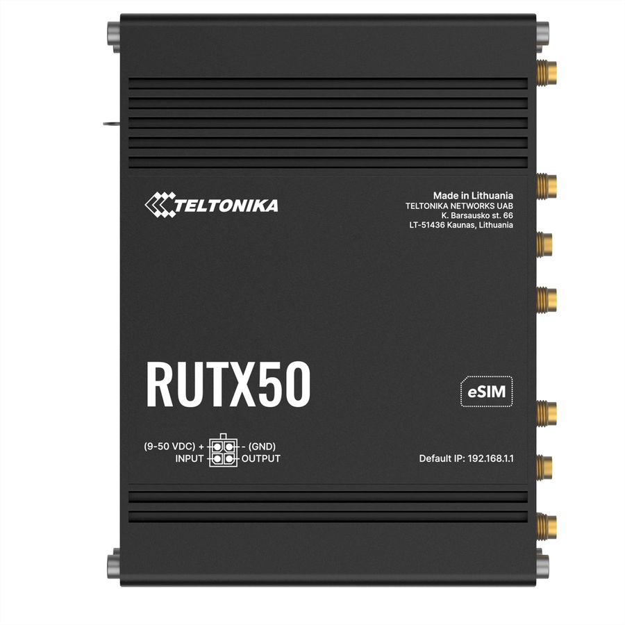TELTONIKA RUTX50 5G/4G/LTE Industriële router eSIM Version