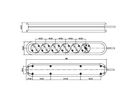 SMART Stekkerdoos 6x randaarde, zonder kabel, wit