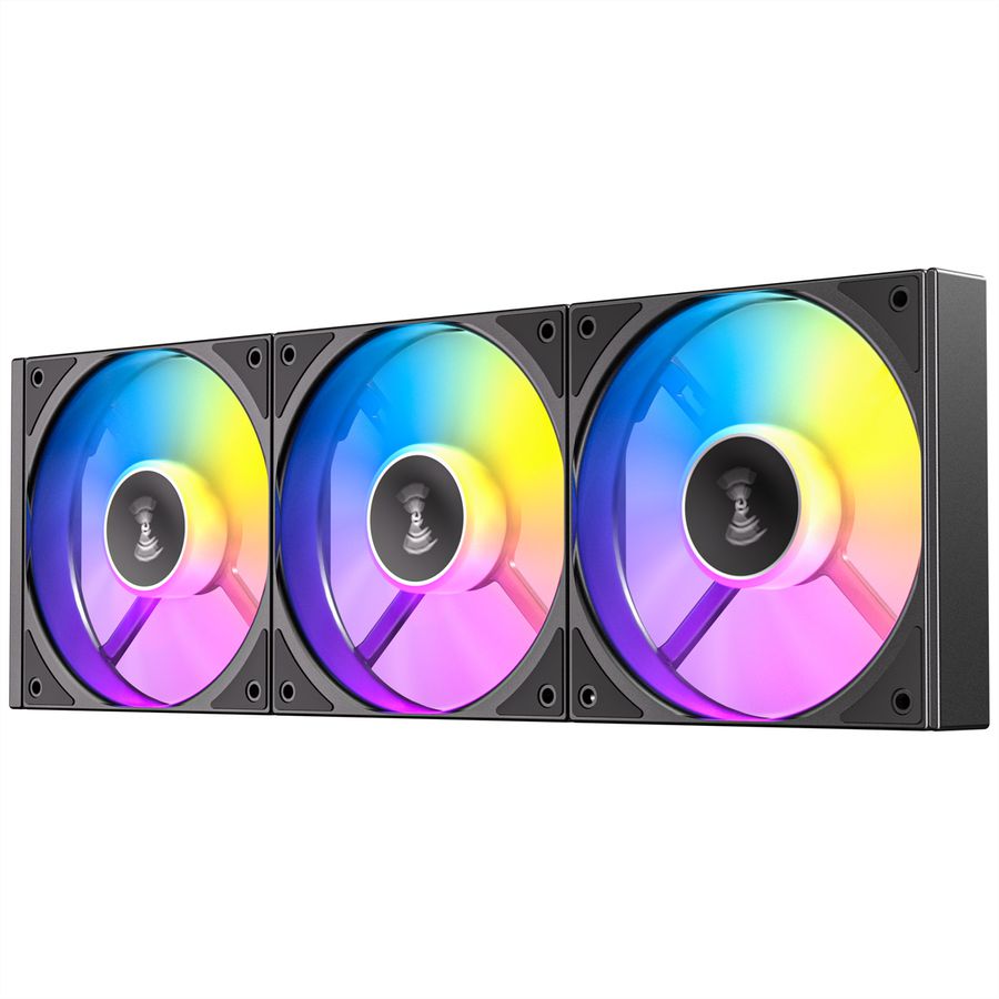 ANTEC C120 ARGB Fan Reverse PC Case Fan 120mm 3-in-1-Pack, black