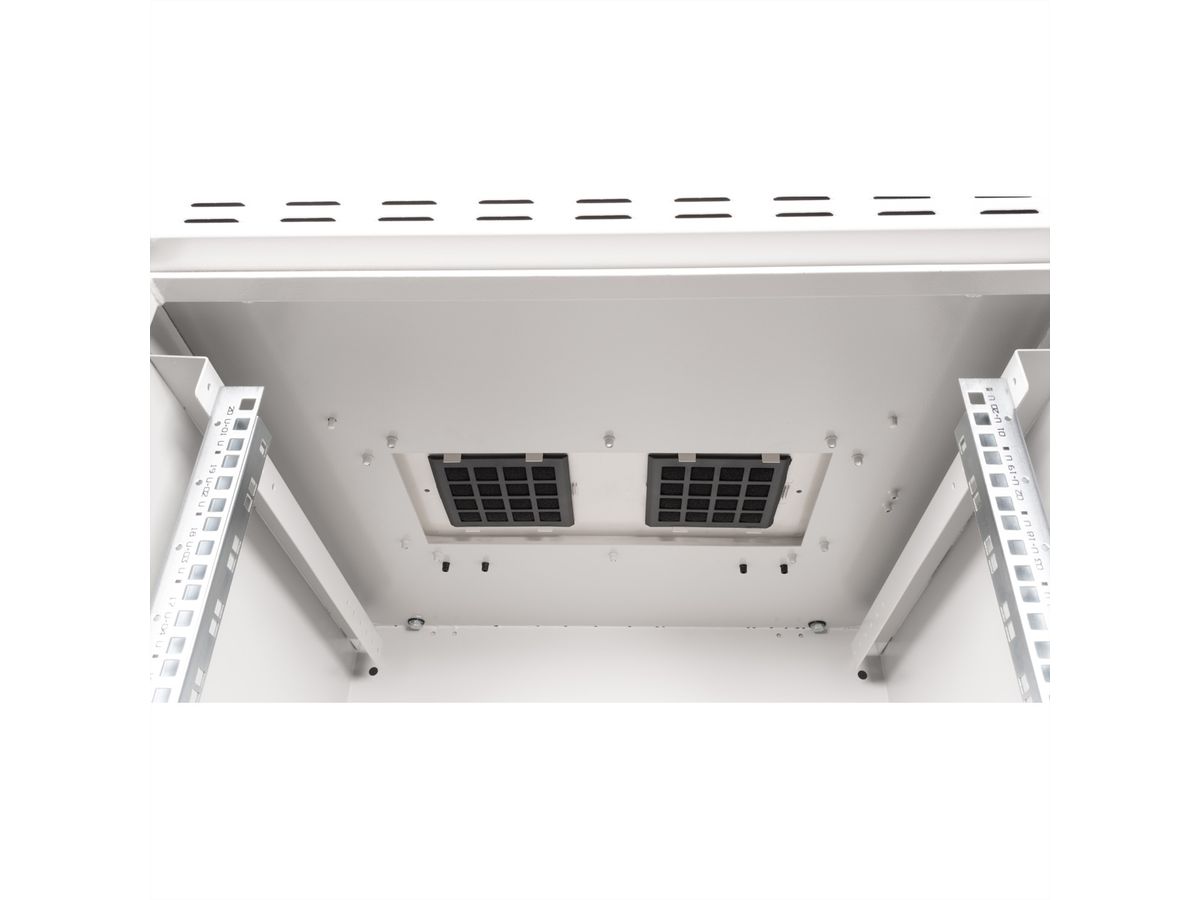 ROLINE 19-inch wandbehuizing Pro 20 U , 600x600 BxT IP55 buiten grijs