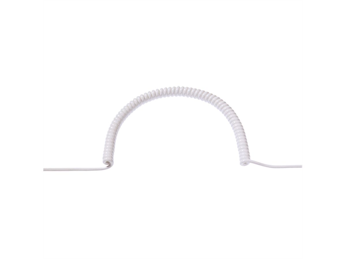 BACHMANN Wendelleitung 1m-4m,ws,0,2m gerade, CS-YMH11Y-J 5x1,5mm²  geschn.unverp.