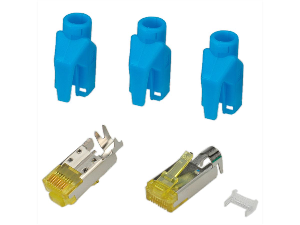 HiRose TM31 Stecker geschirmt, Tülle blau, 50 Stück