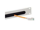 VALUE 19" Cable Entry 1U with Brush Seal, RAL 7035 lightgrey
