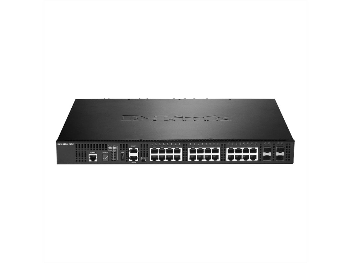D-Link DXS-3400-24TC 24-Poorts Switch Layer2 Managed 10G Stack 4x Combo