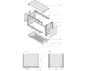SCHROFF RatiopacPRO, Desktop Case, Retrofittable Shielding, Front Trim, 4 U, 64 HP, 255 mm