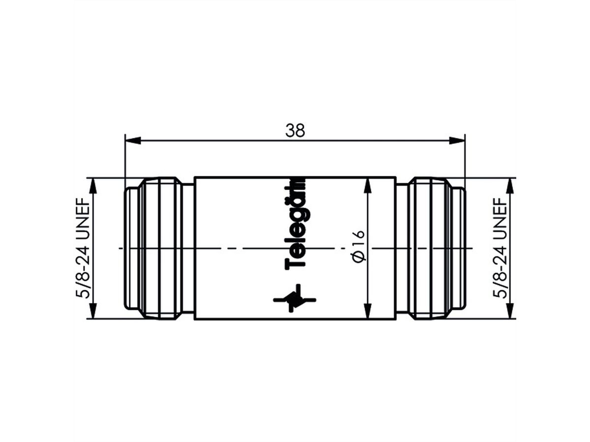 TELEGÄRTNER N Adaptor f-f