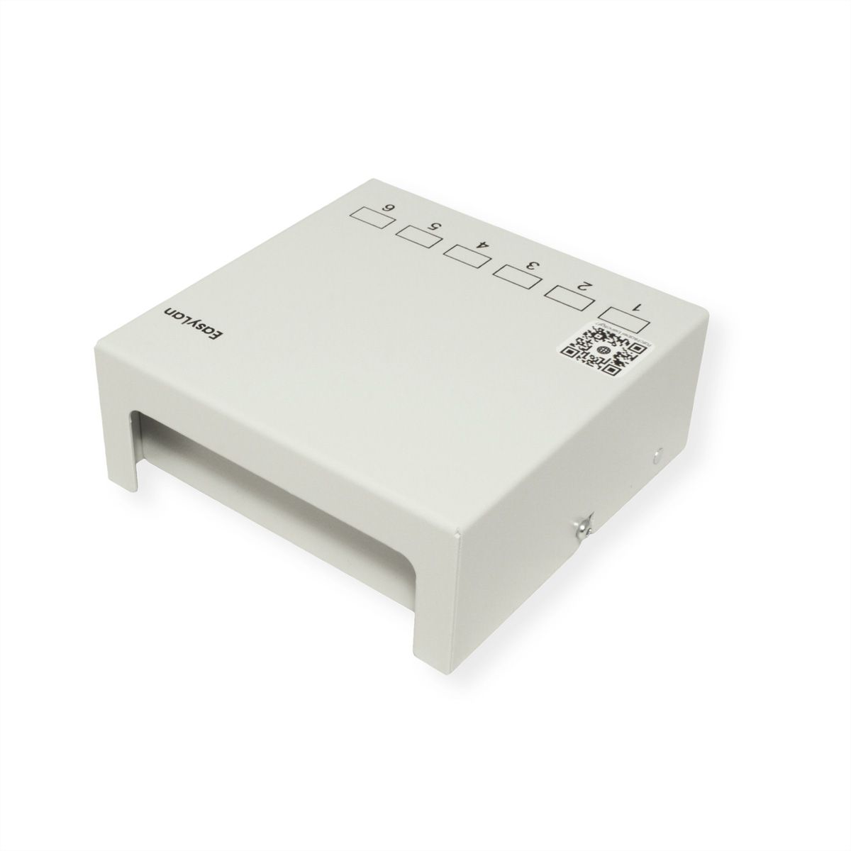 EasyLan Desk Consolidation Point Panel, for 6x Keystone, RAL7035