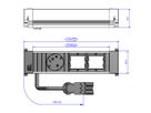 BACHMANN POWER FRAME Klein 1x Geaard stopcontact 2x ABD