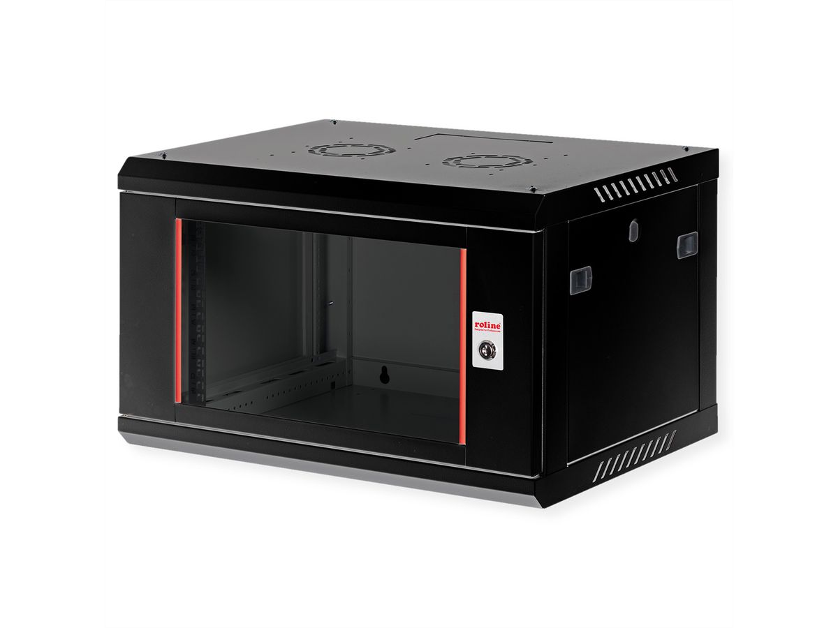 ROLINE 19" Wall Cabinet Basic Plus 6U, 600x450 BxT black