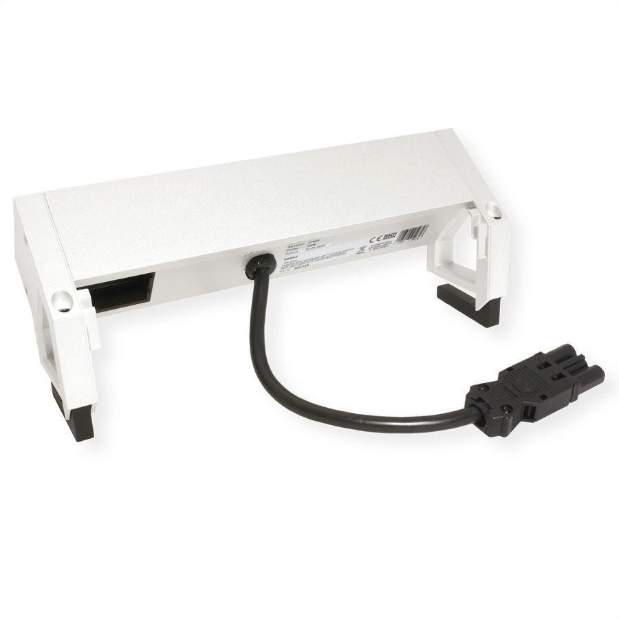 BACHMANN DESK2 2x earthing contact 1x USB charger 1x ABD GST18, white