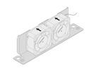 SCHROFF Interscale ventilatorhouder met ventilatoren, 2 U, 399W, 310D, 2 ventilatoren (80 x 80 x 25)