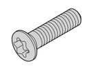 SCHROFF Kruiskopschroef, Torx, zelfvormend, staal verzinkt, M2,5 x 10