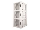 ROLINE colocation-kast 42HE 800x1000 mm, 3 compartimenten, grijs