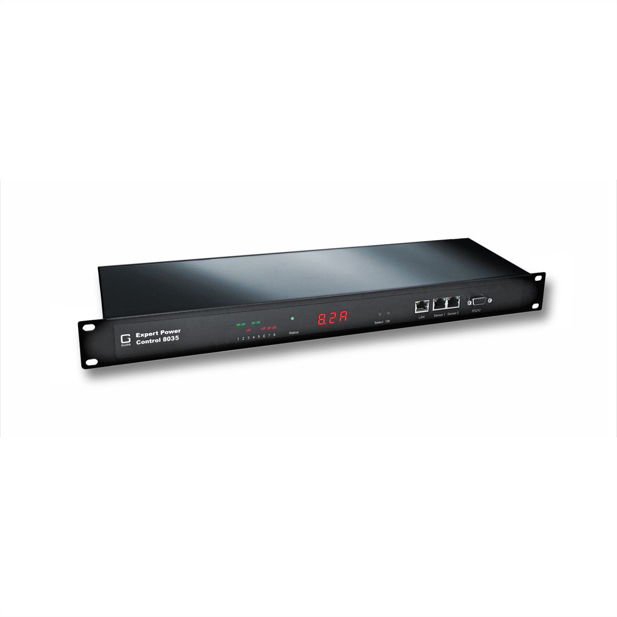 GUDE 8035-1 Expert Power Control  NET 8x C13,  Differenzstrommessung Typ A, Messung pro Port, 2xSensorport