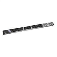 BACHMANN BN0500 19" PDU 1U 16xC13 4x earthing contact, power measurement, CEE 16A connection, blue