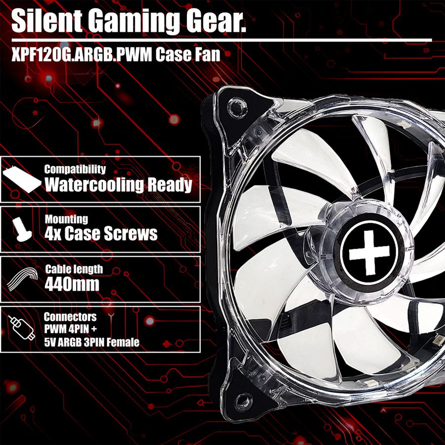 XILENCE XPF120G.ARGB.PWM Lüfter Hydro Bearing