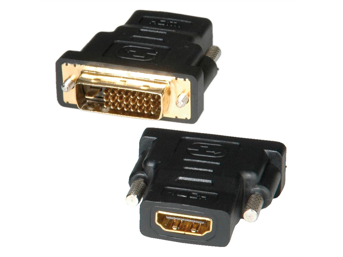 ROLINE HDMI-DVI Adapter, HDMI Female / DVI-D Male