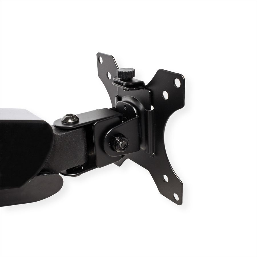 VALUE Dual Monitor Arm, Pole Mount, 4 Joints, Desk Clamp
