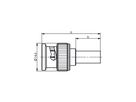 TELEGÄRTNER BNC Straight Plug Crimp, G1 (RG-58C/U)