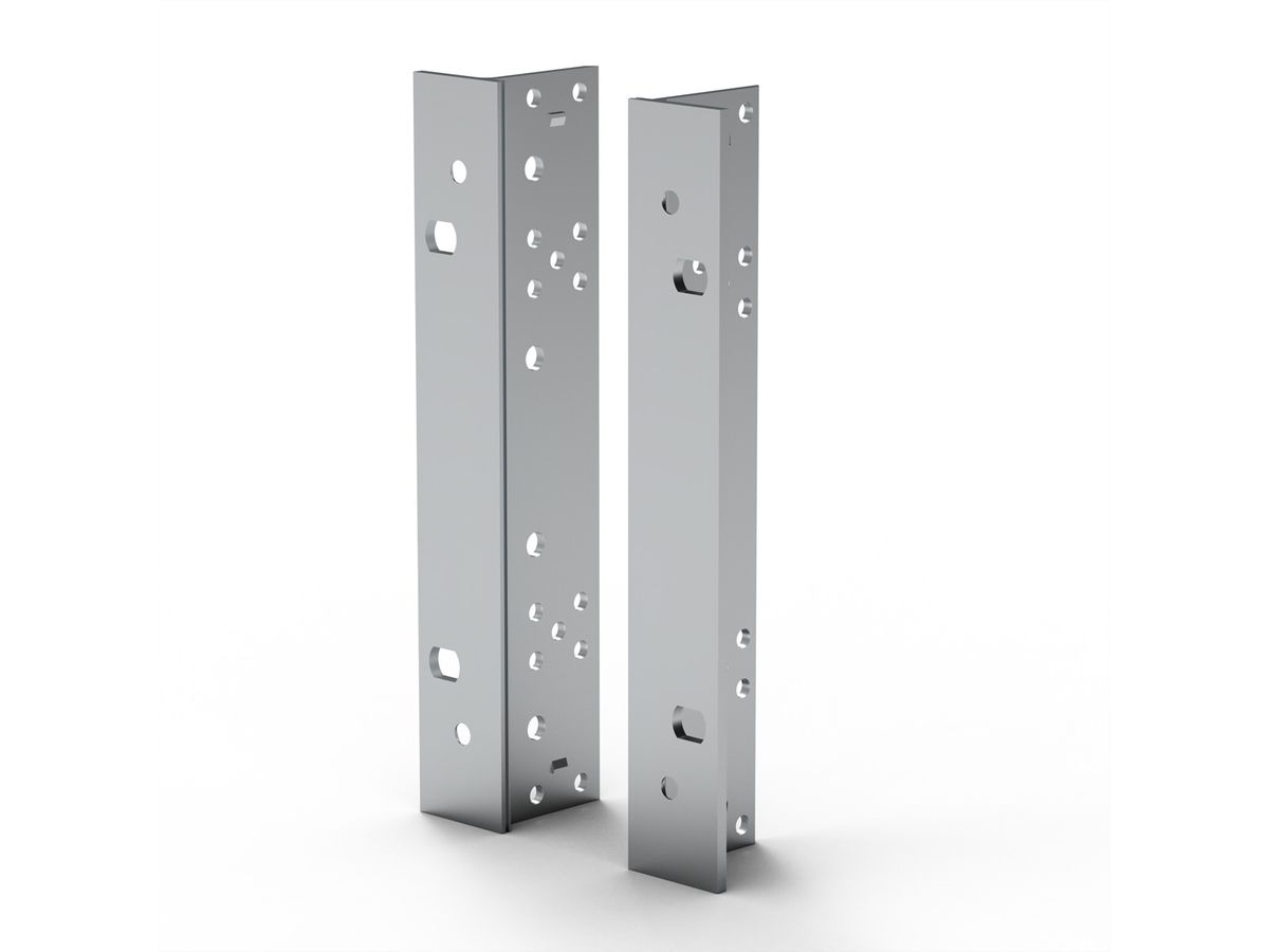 SCHROFF EuropacPRO 19" beugel voor roestvrij stalen pakking, type F, handgreepgaten, 4 HE