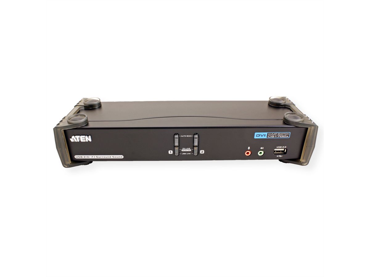 ATEN CS1782A KVM Switch Dual-Link DVI, USB, Audio, 2-Poorts