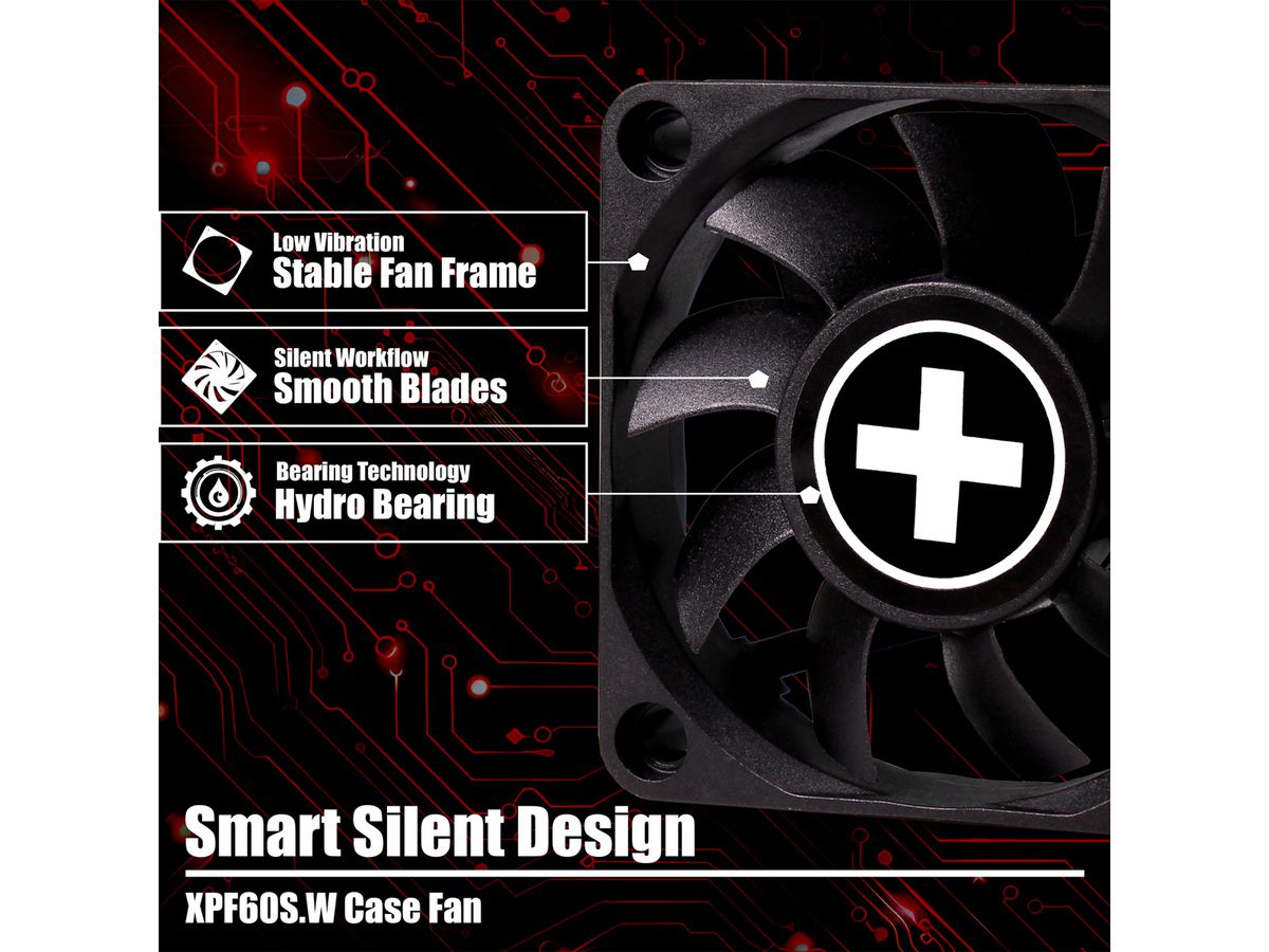 Xilence XPF60S.W 60mm case fan, 3PIN, White Box
