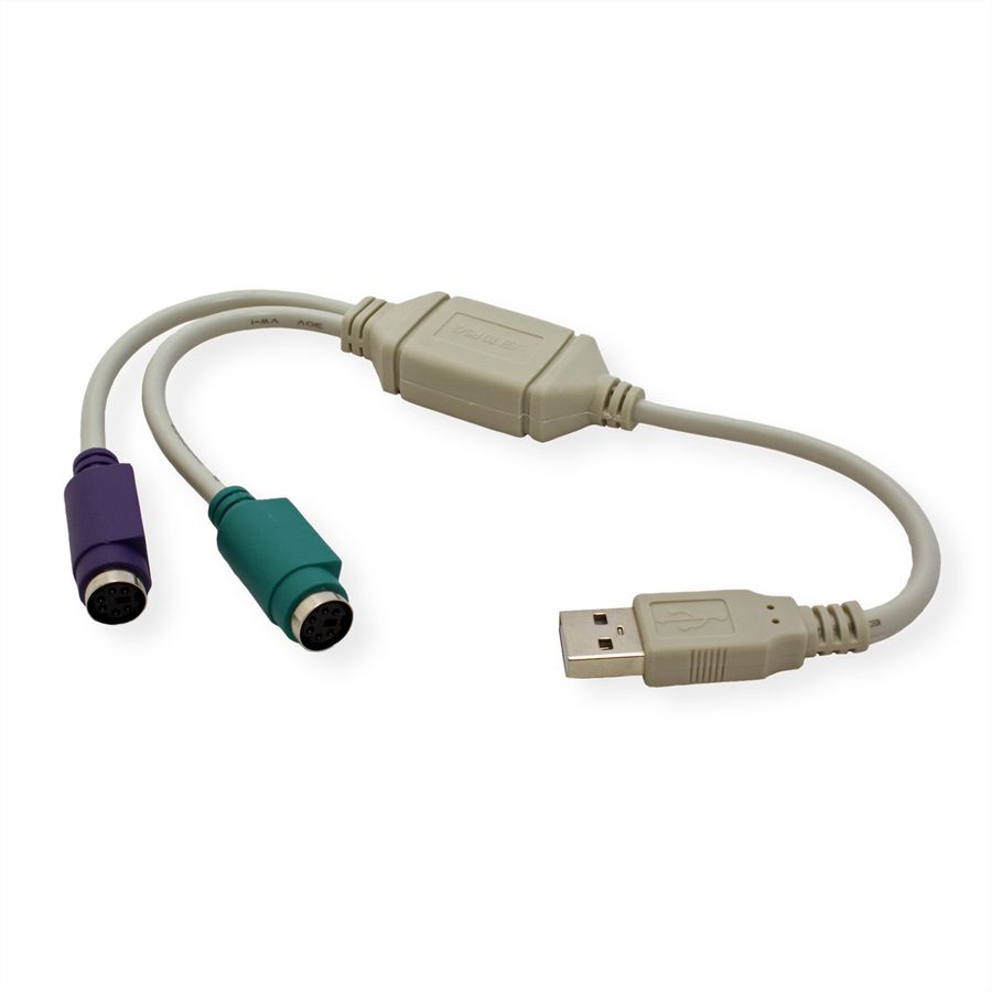 VALUE USB to 2x PS/2 Adapter Cable