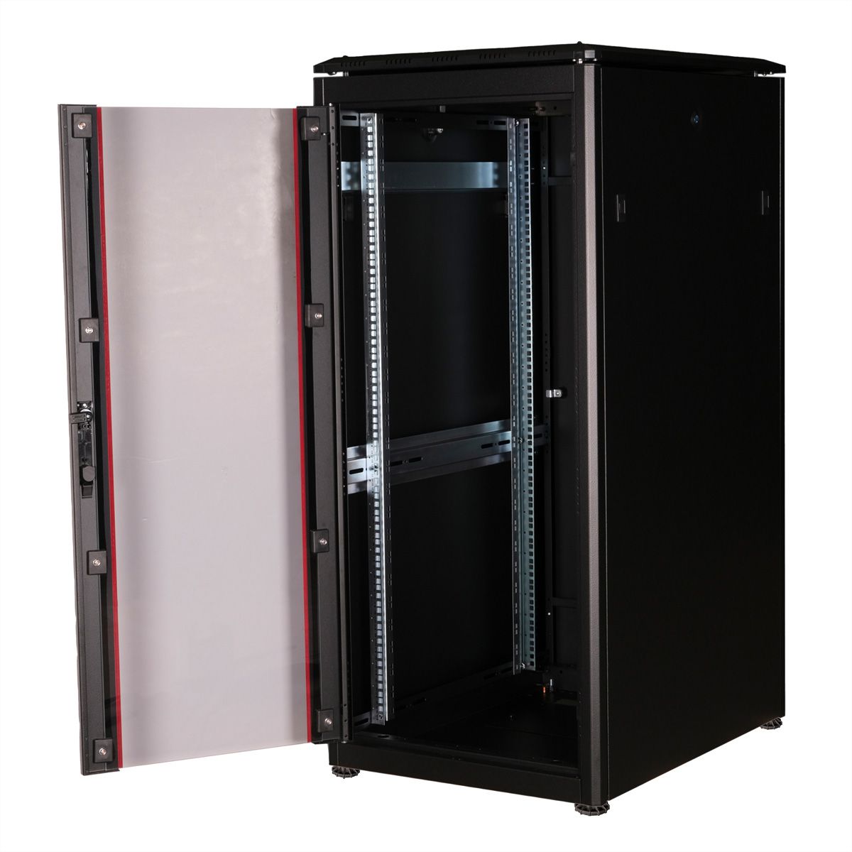 ROLINE 19-inch netwerkkast Pro 26 U, 600x800 BxD Glazen deur zwart