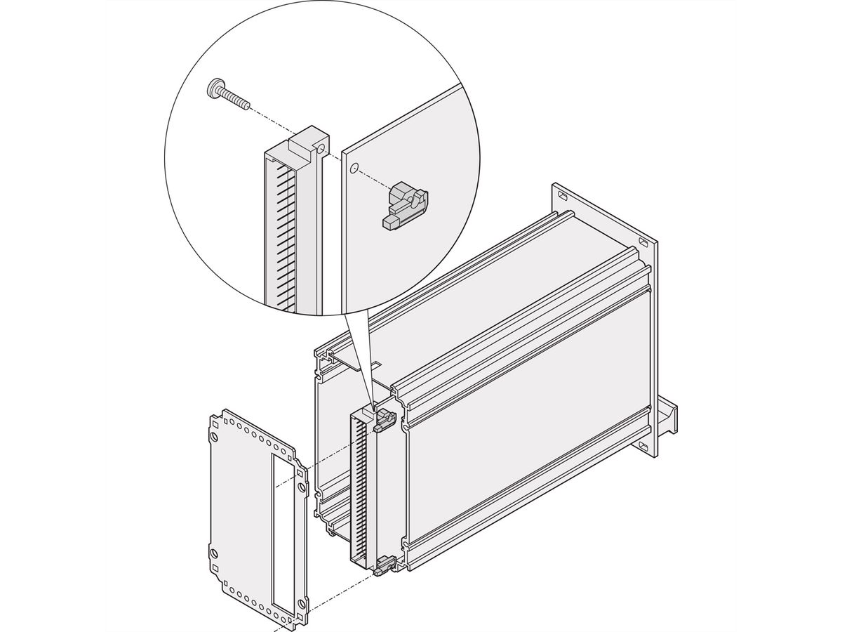 SCHROFF frame insteekmodule printplaathouder voor slot 1, 5 paar